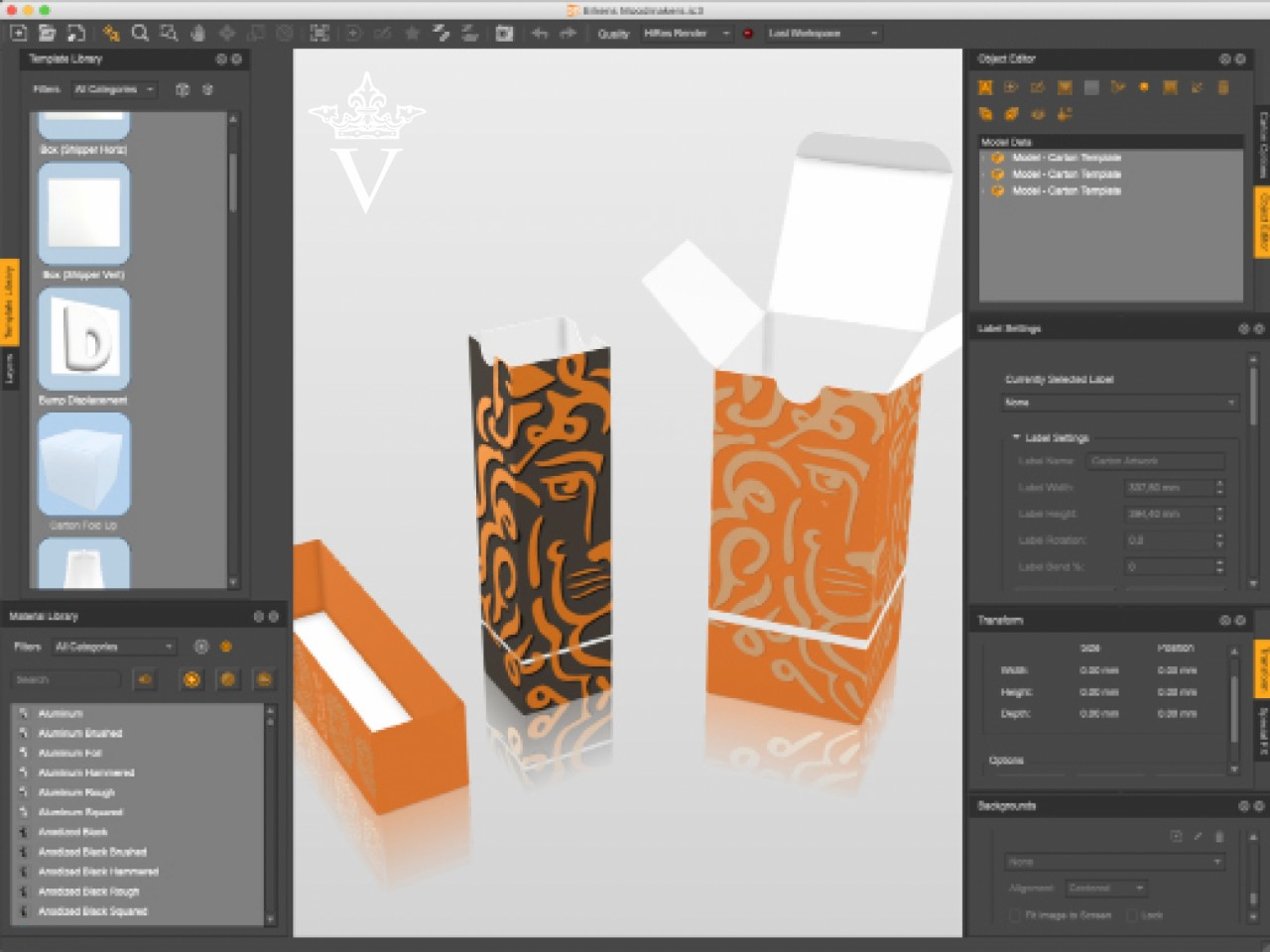 3D digitale mock-up, Erkens - the moodmakers