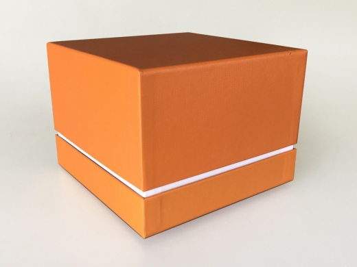 Universele oranje vierkante kartonnen giftbox geschenkverpakking